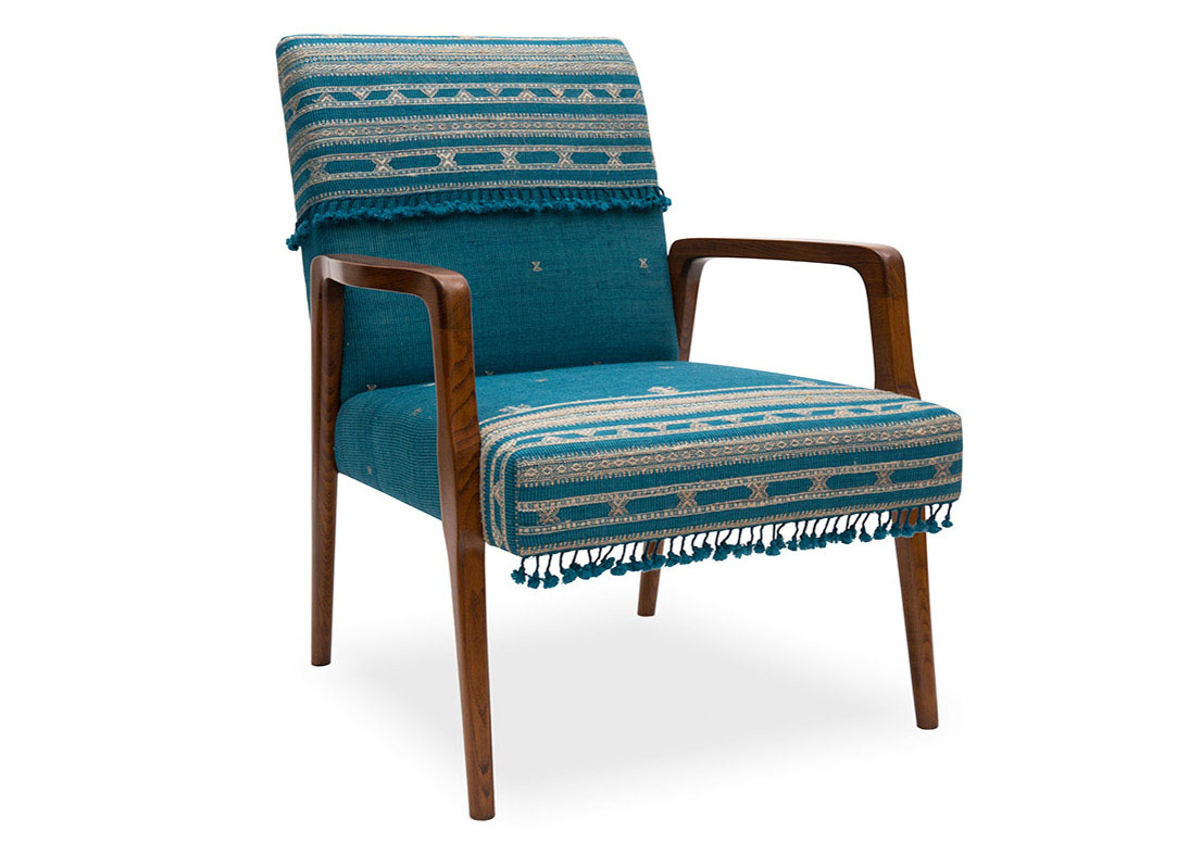 Kutch Chair Ikat Muscat Blue